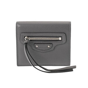 Gucci Neo Wallet Gray Leather Tri fold